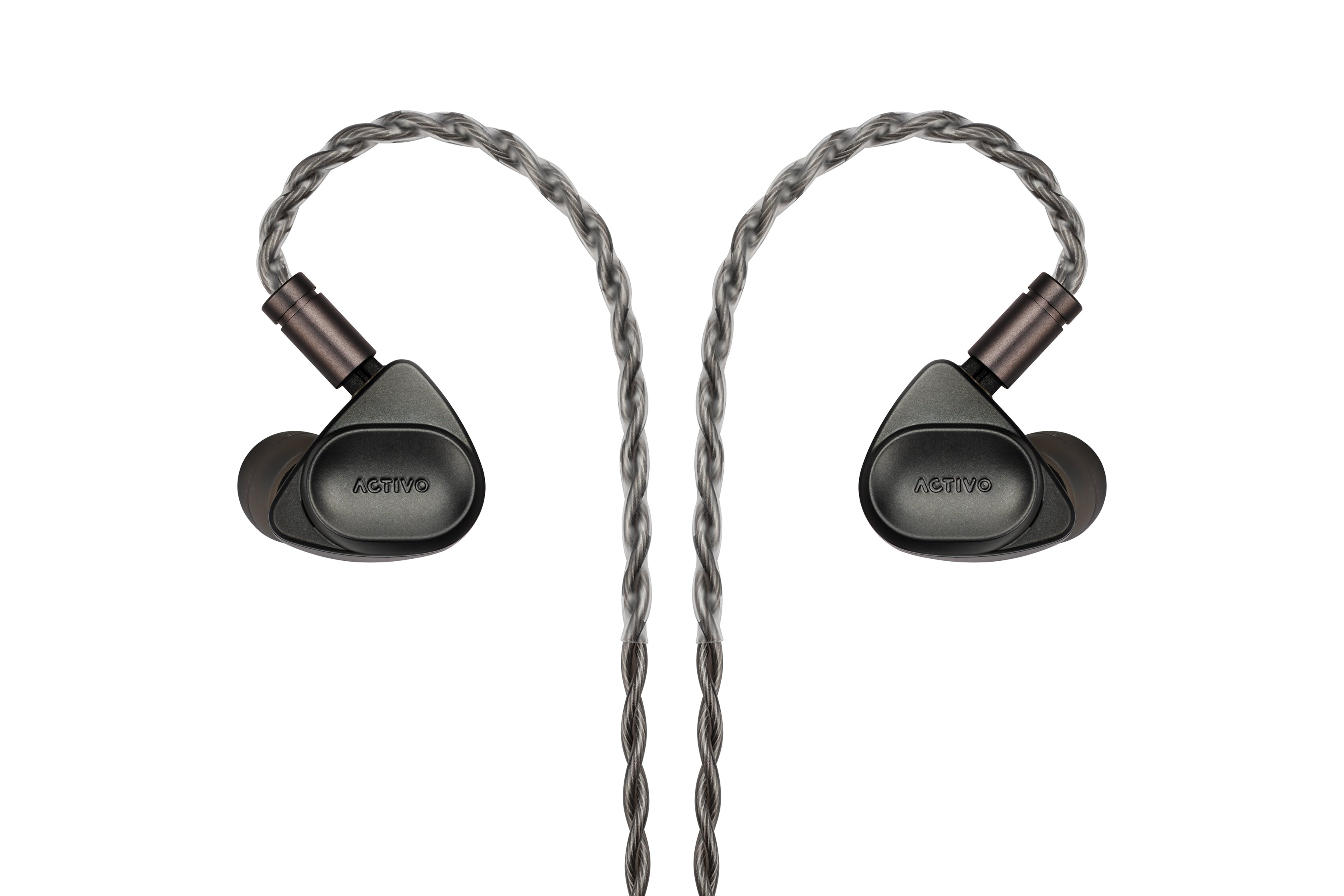 レグ　activo volcano black ACTIVO VOLCANO IEM Earphones – Triple Driver High-Res Sound