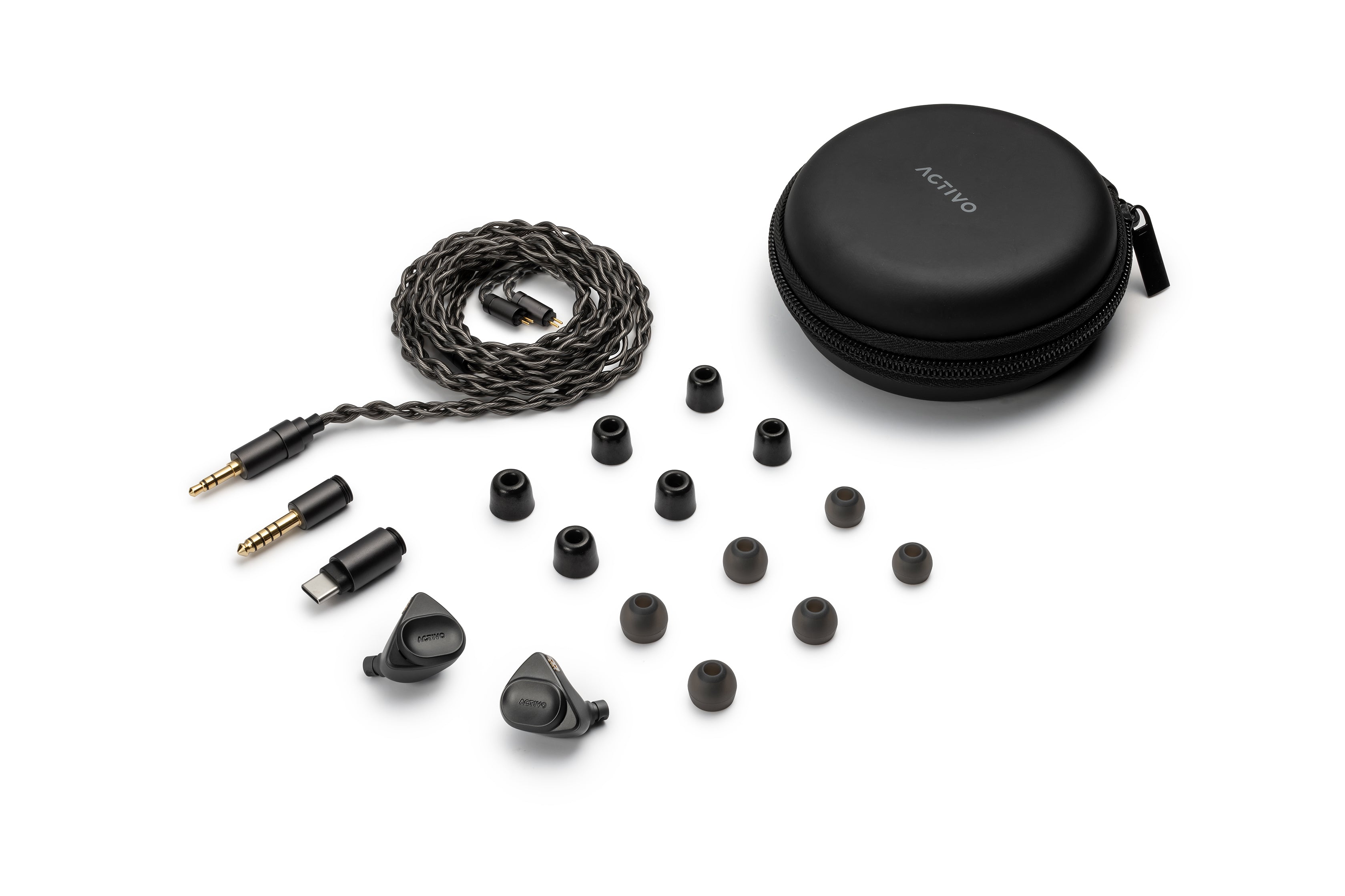 ACTIVO VOLCANO IEM Earphones – Triple Driver High-Res Sound